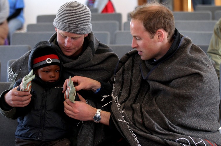 Image: Prince William And Harry Visit Lesotho - Day 2